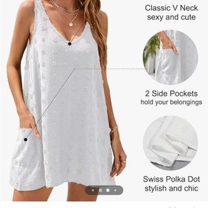Pretty white beach cover up/dress